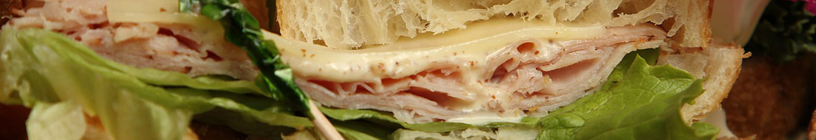 Eating Deli Sandwich Cafe at Cafe Caeli restaurant in Dallas, TX.